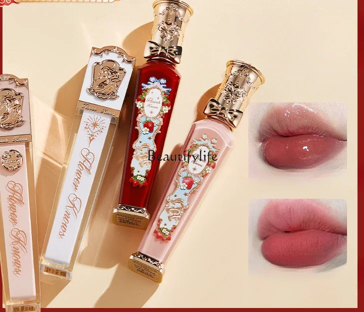 

Flower Know Lip Lacquer Lipstick Female Mirror Strawberry Rococo Matte Finish