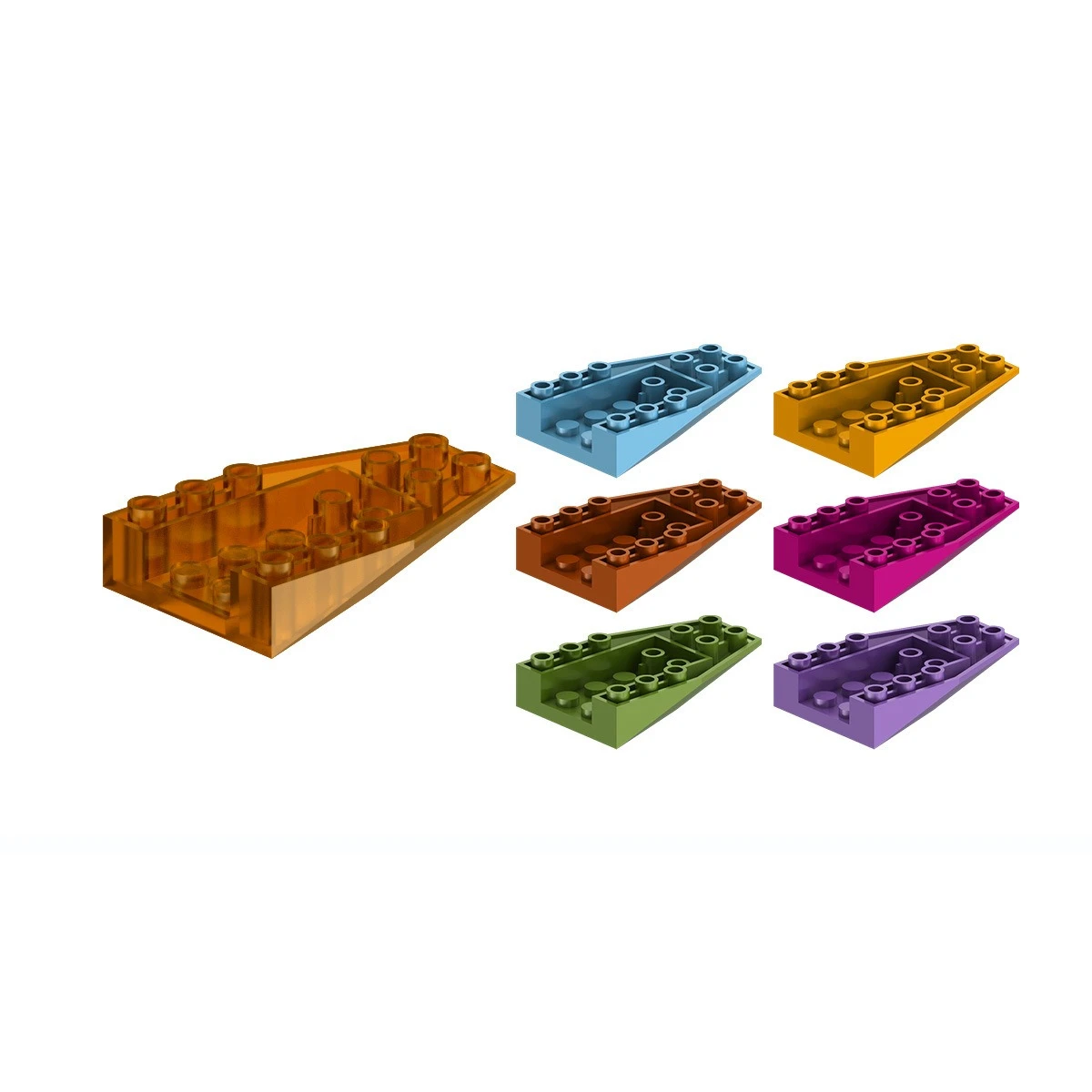 Ek 1125 Building Blocks Compatible with Lego 4856 Domestic Assembly Reverse Wedge Interlocking Construction Pieces Wholesale