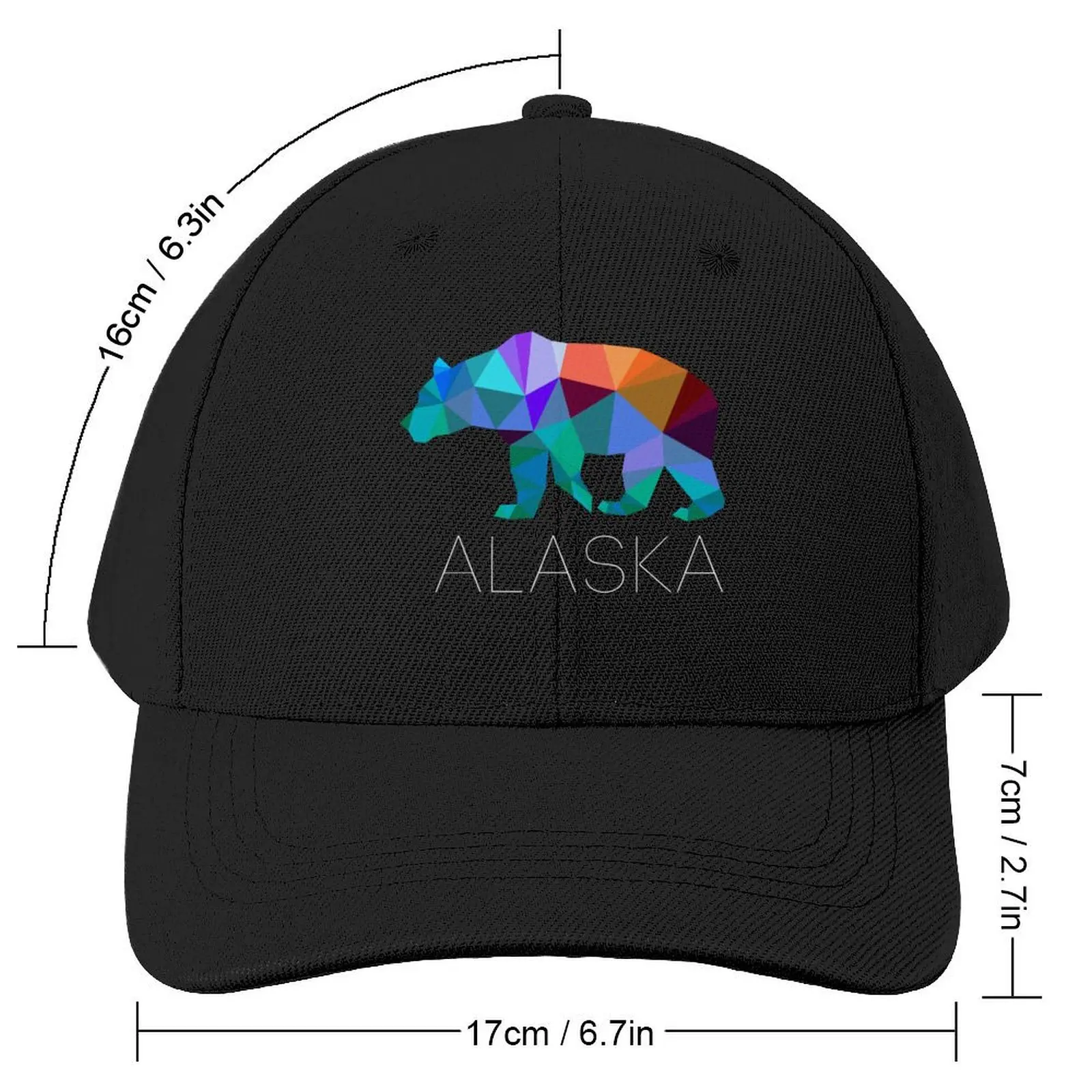 Alaska - North To The Future - Crystal Bear Baseball Cap Sun Hat For Children Snapback Cap Thermal Visor Hats For Men Women's