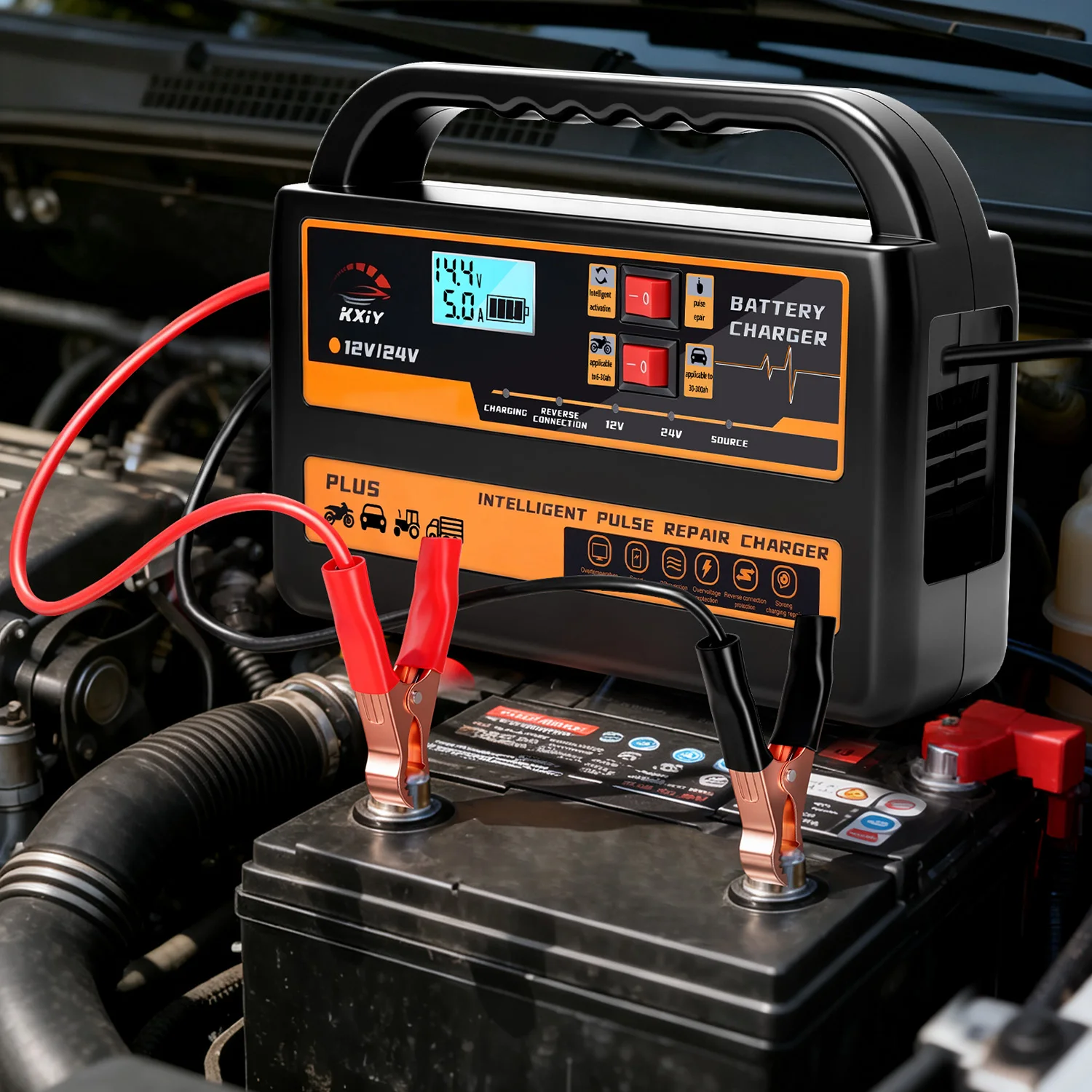 KXIY W08 12V/10A 24V/5A 車用バッテリ - Car Accessories Uk のレビューと価格