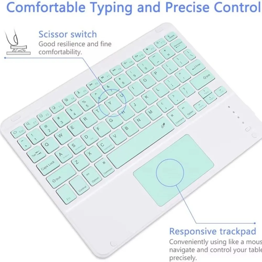 Tablet Accessories Touch Touch Keyboard Bluetooth Universal Bluetooth Keyboard Wireless Portable Keyboard Travel Use
