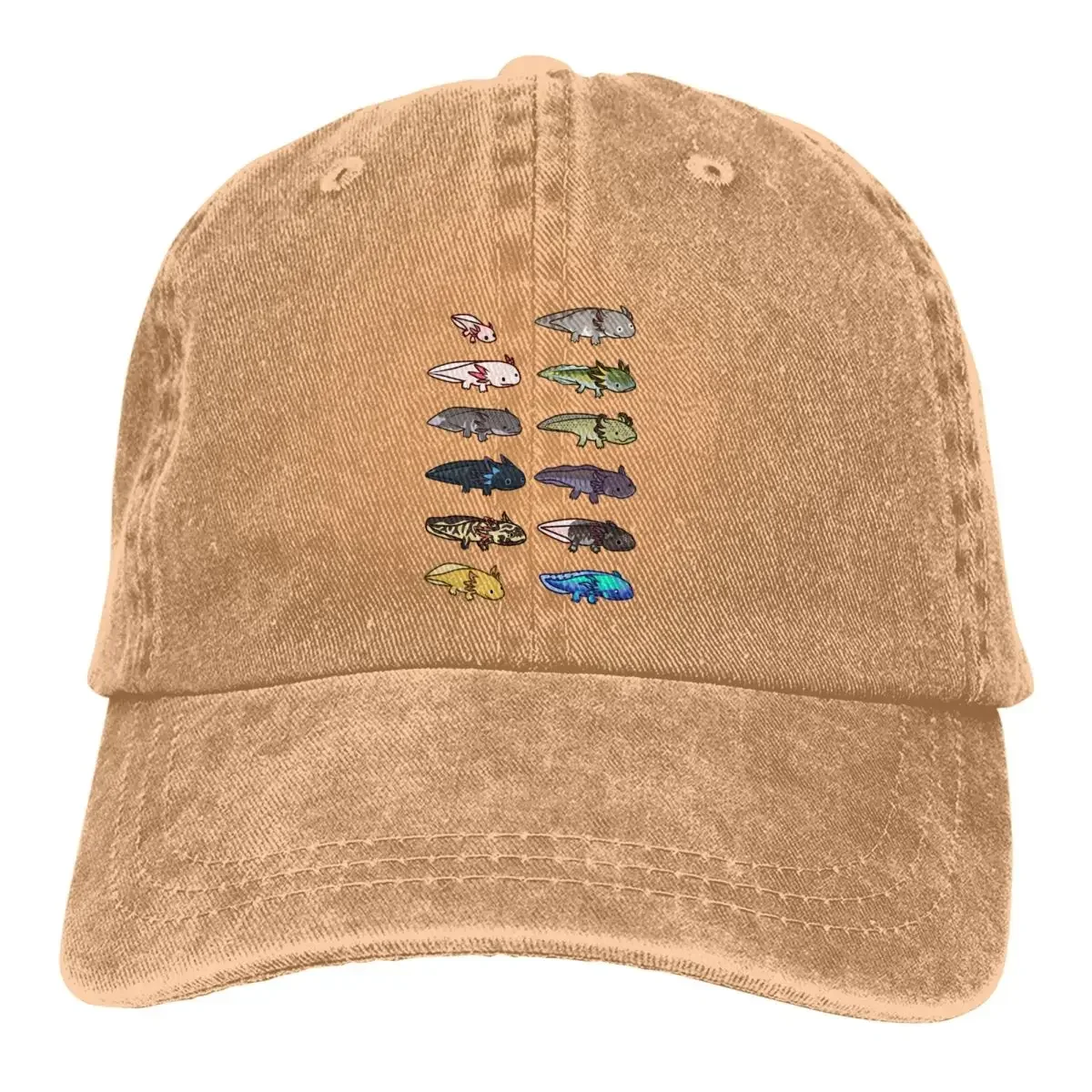 Morphs Colors Baseball Cap Men Cowboy Hats Women Visor Protection Snapback Axolotl Lover Caps