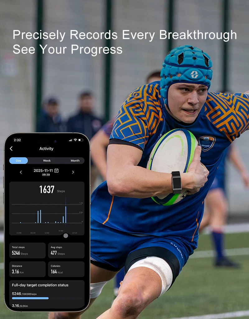 Fitness Tracker Armband Mit Herzfrequenz Und Sauerstoffmessung_voghion.com
