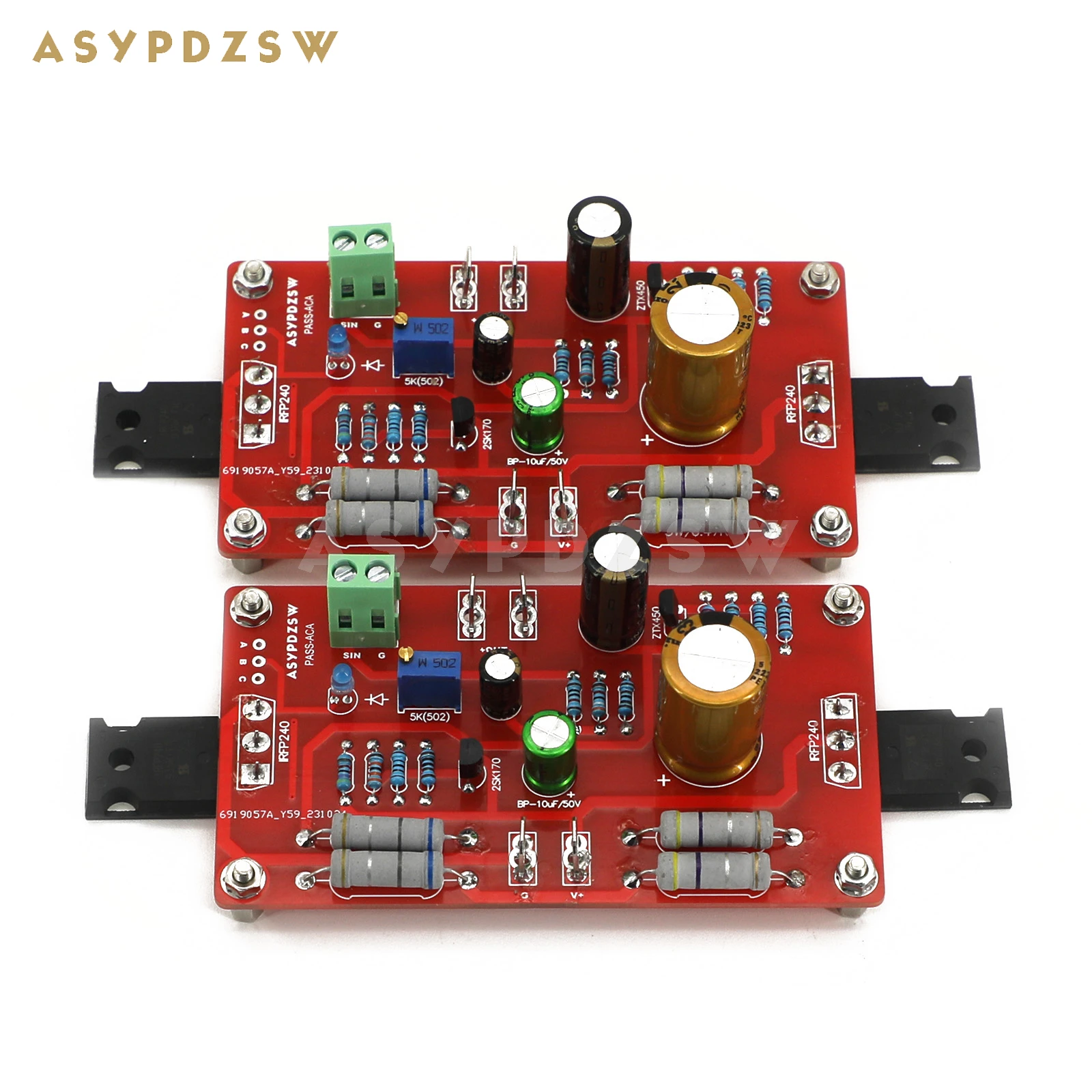 2 CH Stereo PASS ACA Single-Ended Class A FET+MOS Power amplifier DIY kit/Finished board 5W+5W