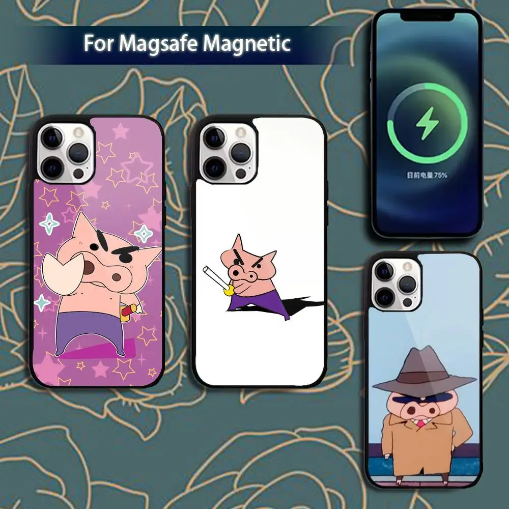 

B-Buriburizaemon-es Pig Phone Case For iPhone 16,15,14,13,12,11,Pro,Max,Plus,Mini,Magsafe,Magnetic Wireless Charging Case