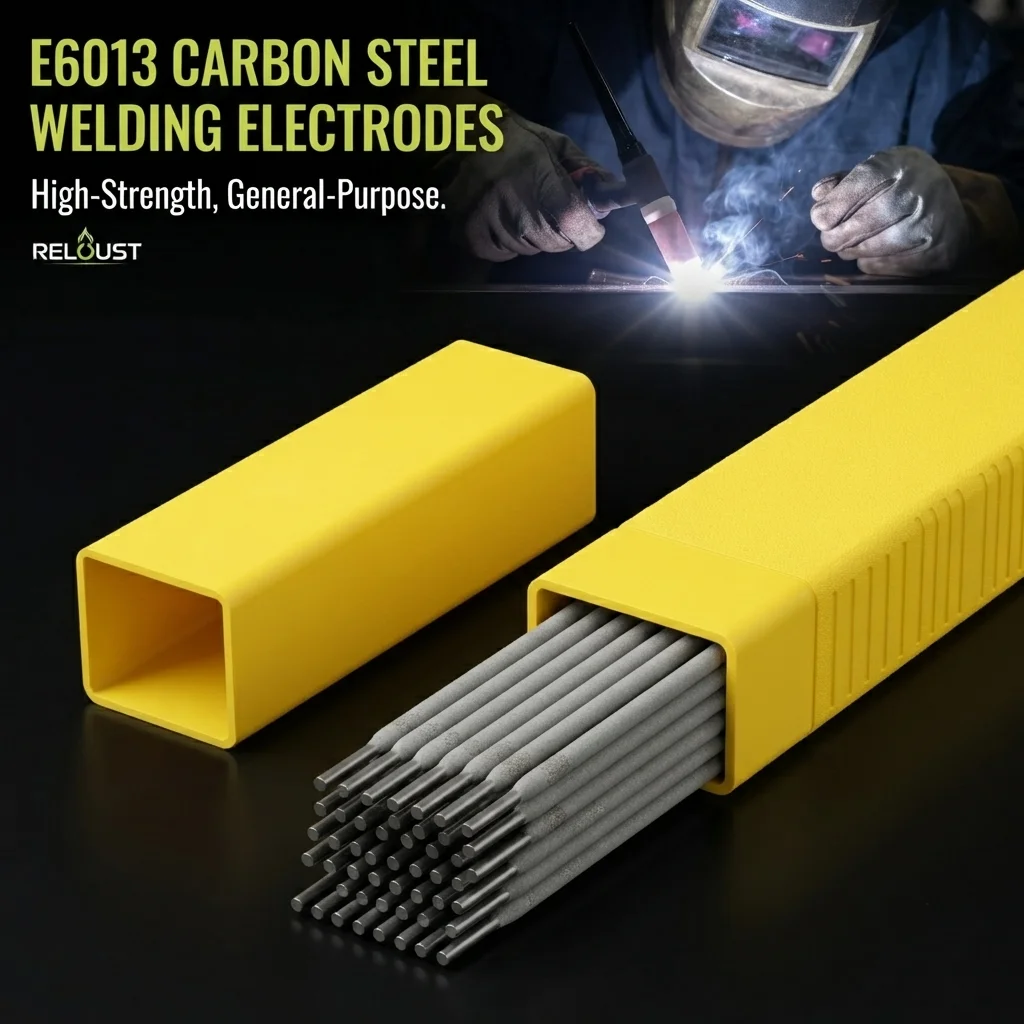 RELOUST 2.2 lb E6013 Carbon Steel Arc Welding Rods, 332-inch (2.5 mm) Diameter × 12-inch (300 mm) Length – General-Purpose Electrodes for DIY, Structural Repair, and Industrial Manufacturing