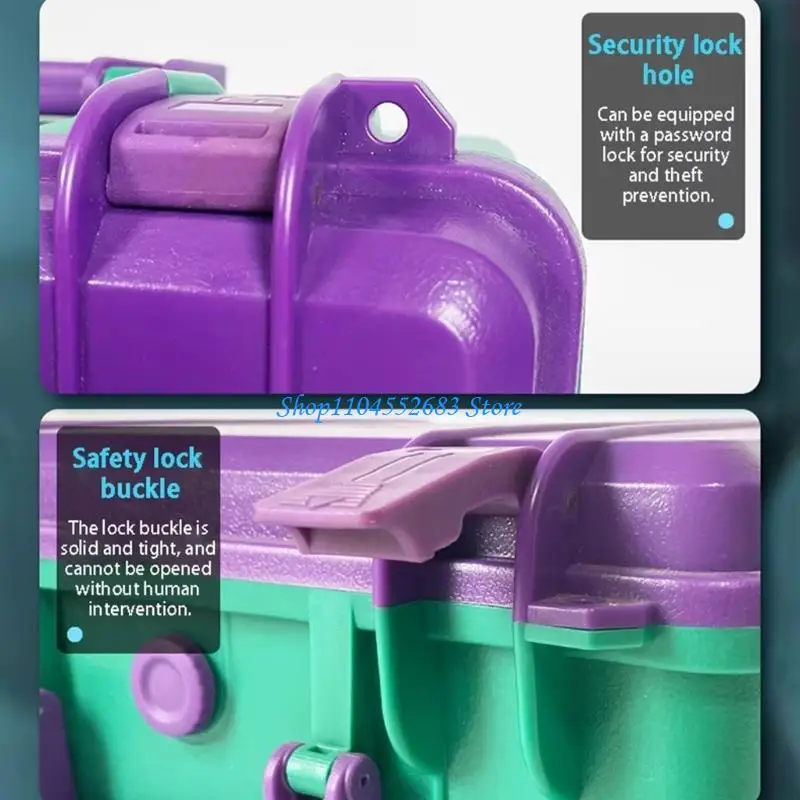

Y6GD Stackable Tool Case With Ergonomic Handle Waterproof Construction Multiple Color