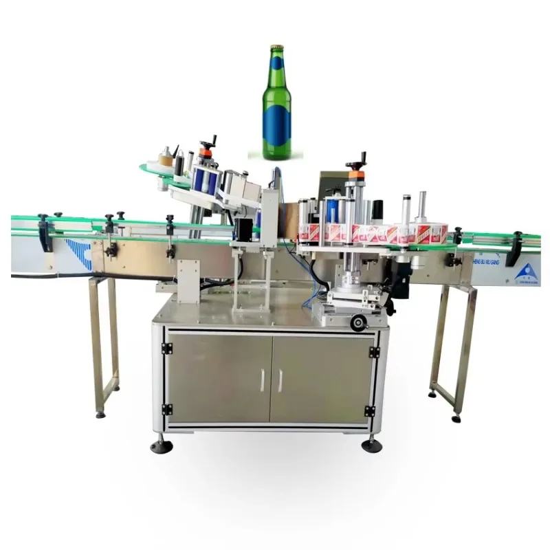 Automatic Rotary Round Bottle Labeling Machine Industrial Glass Bottle Sticker Label Applicator For Production Line Customized