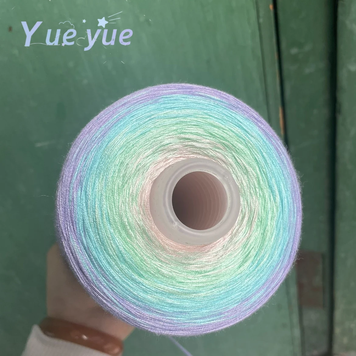 6-strand Silk Cotton Cake Thread Handmade Gradient Thread Soft Glossy Drape Woven Lace Thread Can Be Crocheted Into Shawl Skirts