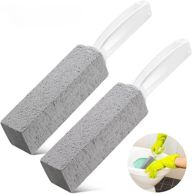 1pc Toilet Cleaner Hard Water Build Up Remover with Handle, Toilet Bowl Stain Ring Remover