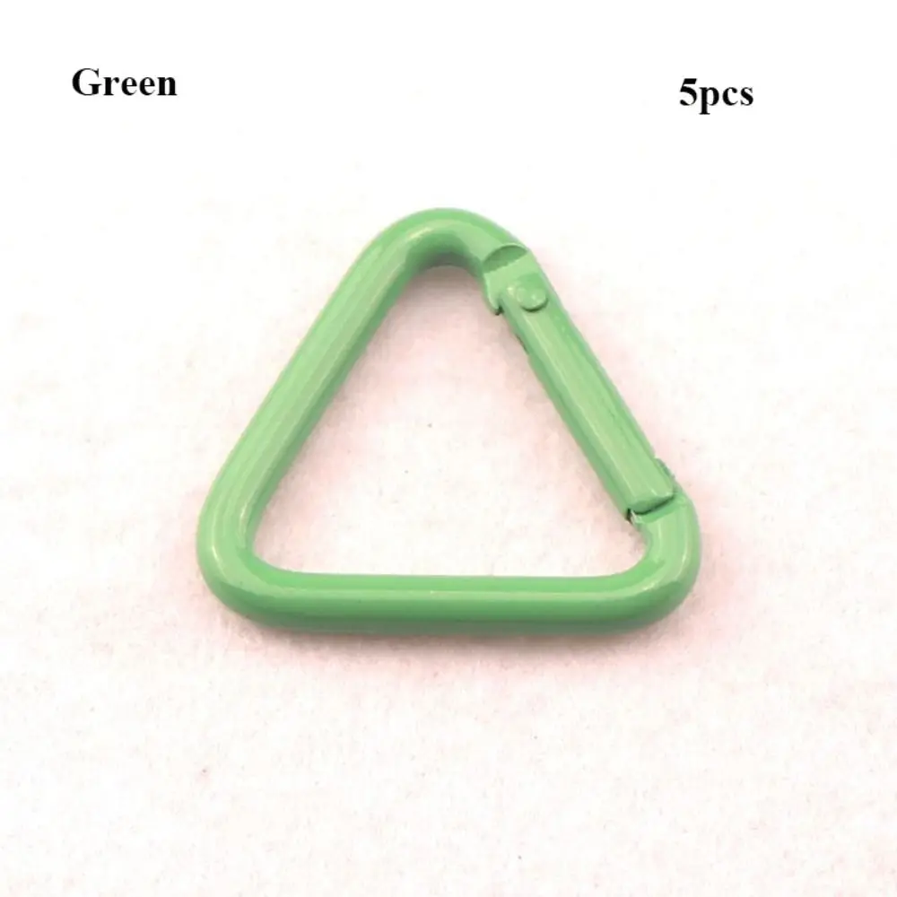 5pcs 6 Colors Carabiner New Triangle 34*31*4.0mm Outdoor Snap Clip Bottle Hook Outdoor Tool