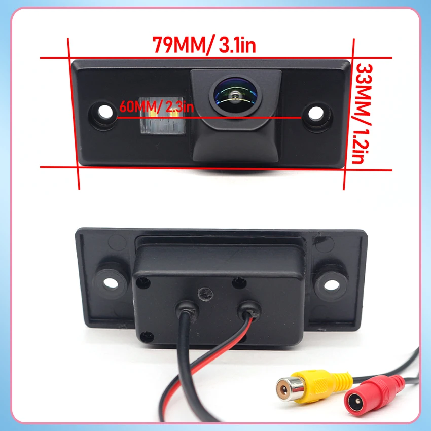 For Porsche Cayenne 955 957 HD CCD 1080x720 170° Fisheye Lens 170 Degree Starlight Night Vision Car Reversing Rear View Camera - view 2