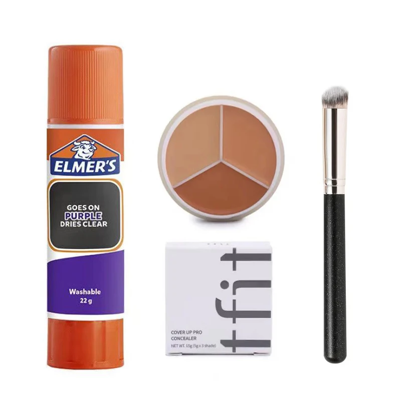 

Eyebrow Makeup Set Washable Glue Eyebrow Shading Cream Magic Color Changing Glue Stick Makeup Safe Glue Masquerade Cosplay Party