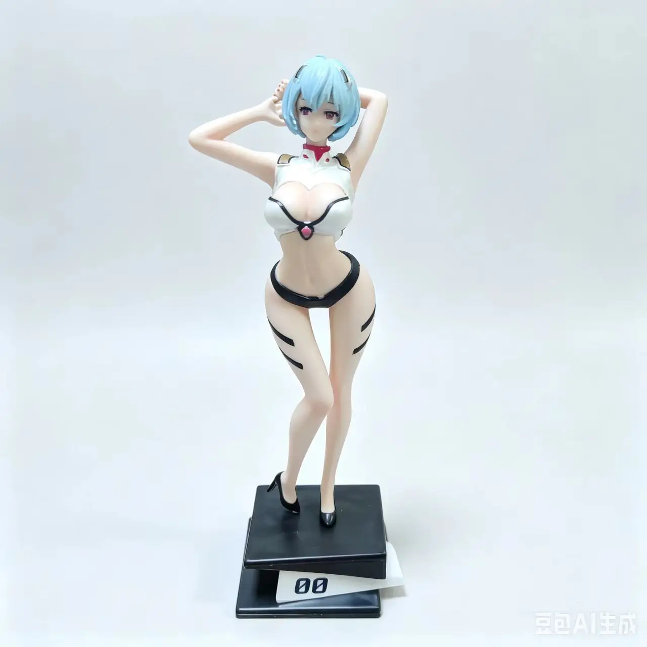 22CM Rei Ayanami Gk Figure Evangelion Anime Peripheral Beautiful Anime Girl Desktop Ornament Decoration Collectible Gift - view 4