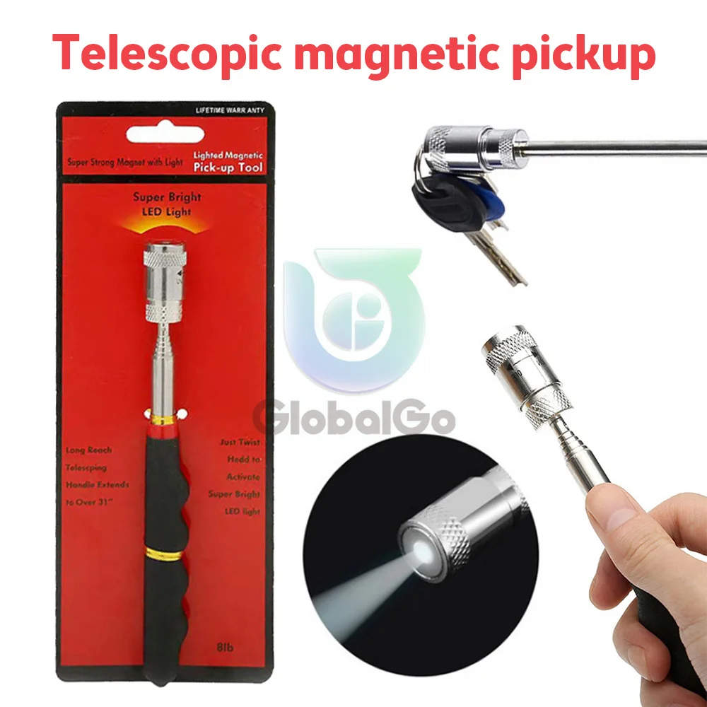 

Magnetic Pickup Tool Telescopic Adjustable Magnetic Pick-Up Tool Grip Extendable Magnet Stick Handy Tool for Picking Up Nut Bolt