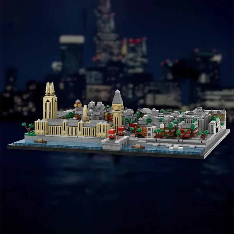 Popularny model filmowy Moc klocki architektura Londyn widok ulicy Model technologia cegła DIY montaż prezenty budowlane