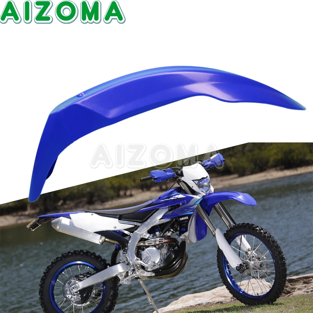 Dirt Bike Blue Front Fender Mudguard Plastic Mud Guards for Yamaha TTR250 TTR225 TTR230 TT600RE WR250F WR450F YZ XT 	 Universal