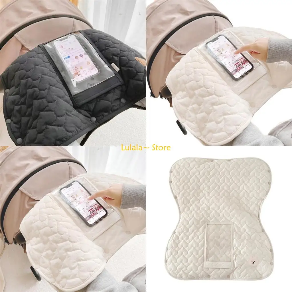 Y4QA Comfortable & Productive Kinderwagen Handmuff Cotton Gloves for Outdoor Activity