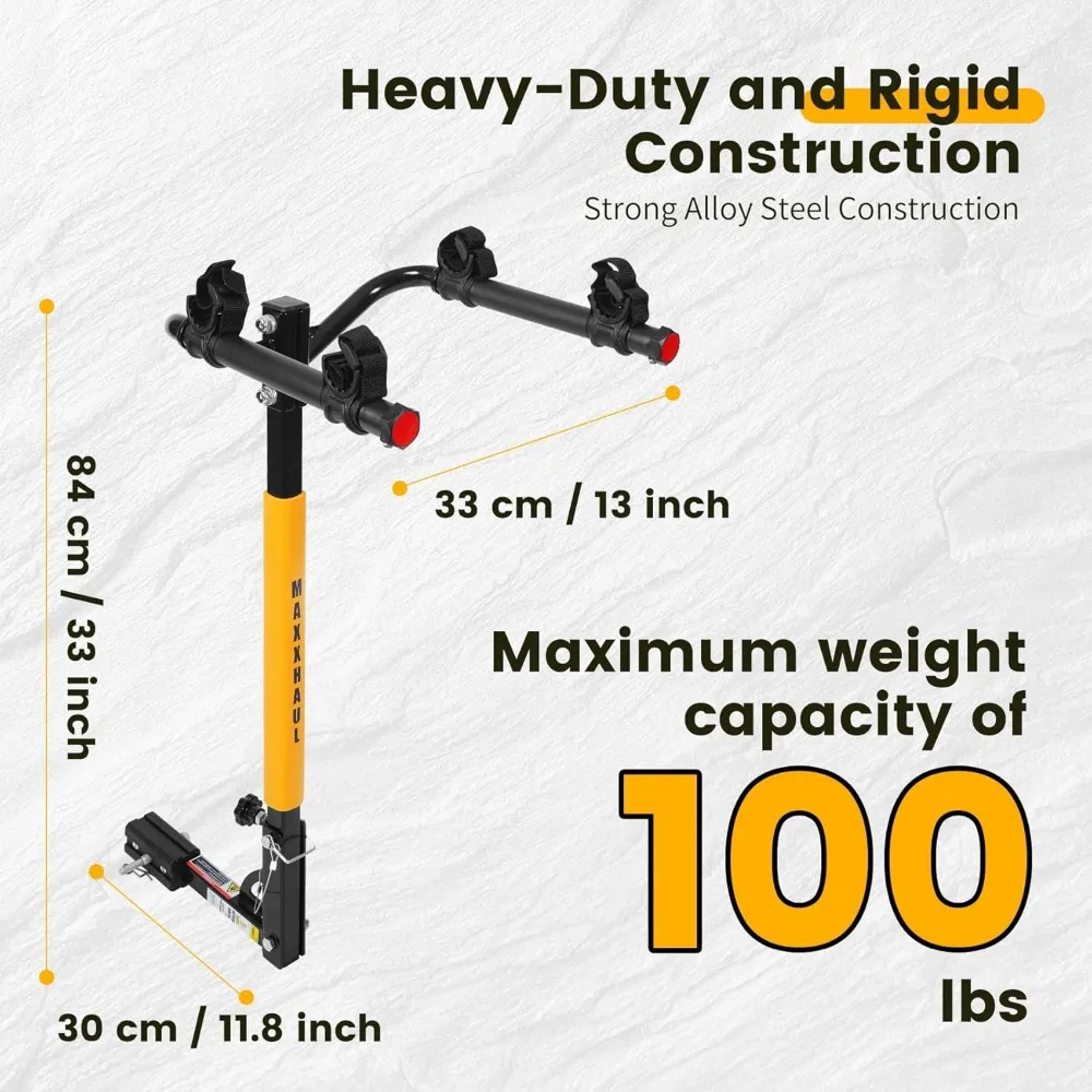 حامل تثبيت للدراجة ثنائي الدراجة للسيارات والشاحنات وسيارات الدفع الرباعي والصغيرة - سعة 100 رطل #2