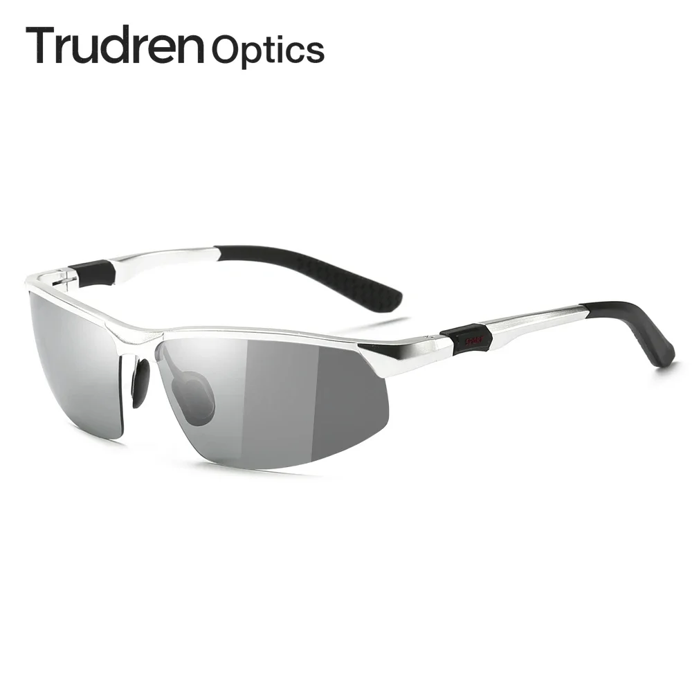 

Trudren Aluminium Wrap Polarized Photochromic Cycling Sunglasses for Men Outdoor Sport Running Photo Chromic Sun Glasses 5961