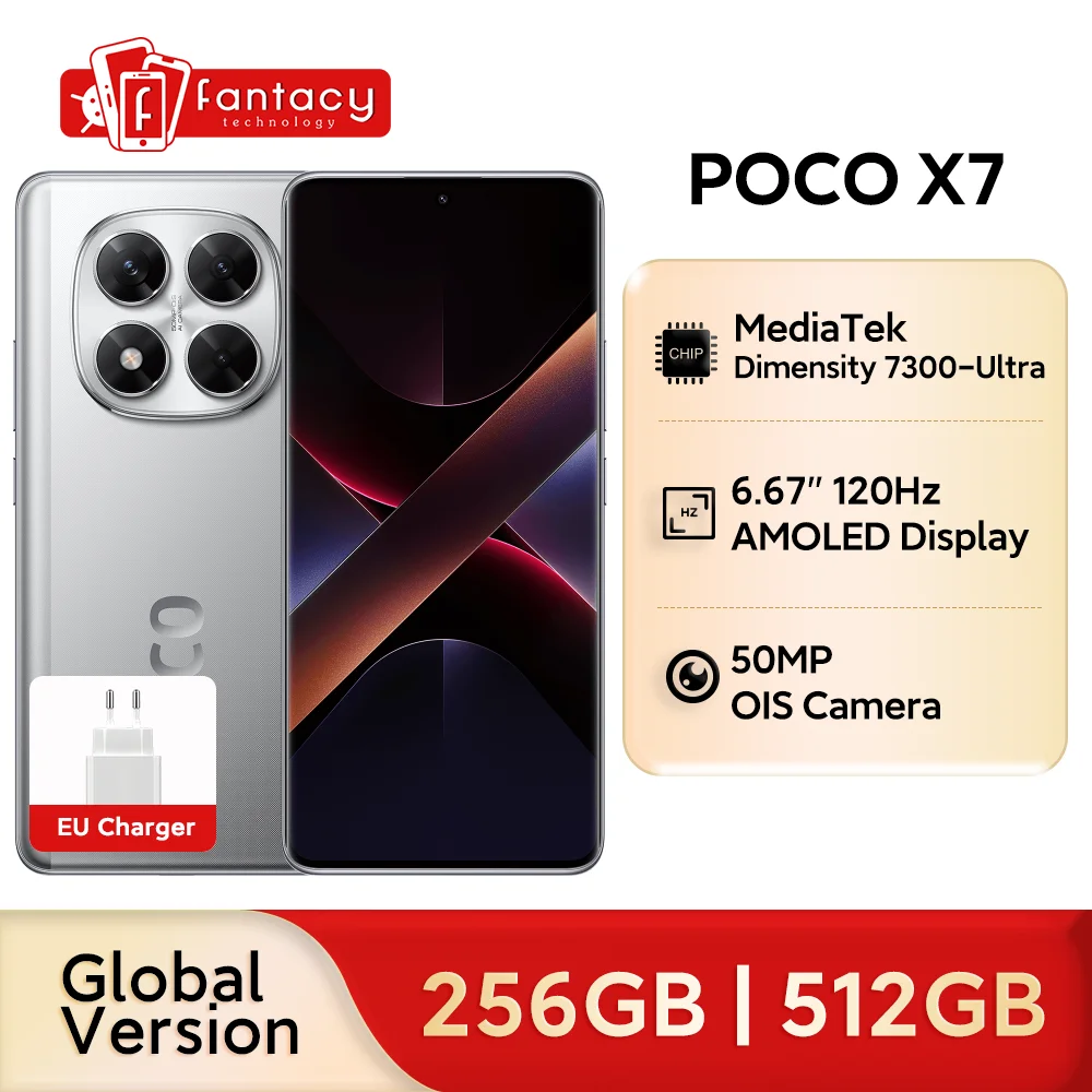 Global Version POCO X7 Smartphone Dimensity 7300-Ultra 50MP OIS camera 6.67