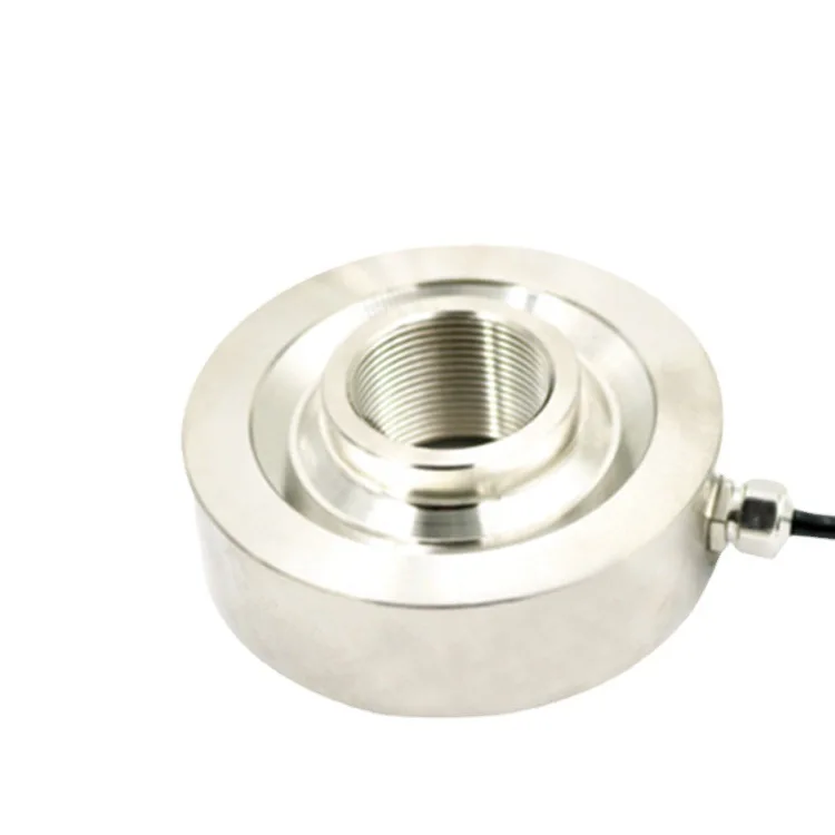 Industrial automation annular force sensor, through-axis force sensor