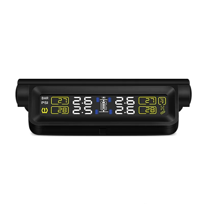

CAREUD Car TPMS Tyre Pressure Monitoring System Solar Power Digital LCD Display Auto Security Alarm Systems Tyre Pressure