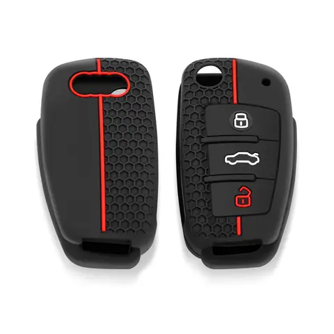 아우디 A4 B7 A6 C5 C6 A1 A3 8P TT Q3 Q2 Q7 TTS R8 S3 S6 RS3 RS6 액세서리 실리콘 자동차 키 케이스 커버 키체인 아우디 A4 B7 A6 C5 C6 A1 A3 8P TT Q3 Q2 Q7 TTS R8 S3 S6 RS3 RS6 액세서리 실리콘 자동차 키 케이스 커버 키체인