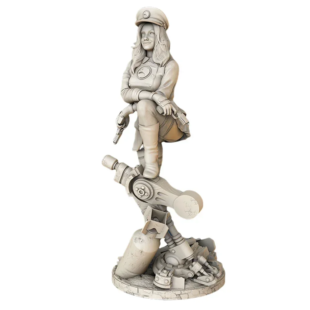 레이디 블랙호크 피규어 1:24 미니어처 피규어 송진 모델 키트, 도색되지 않은 플라스틱 모델 키트, A504