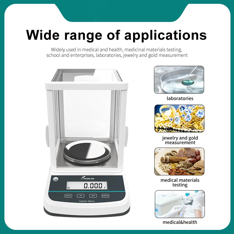 

Digital Analytical Balance Laboratory Scales Microbalance Electronic Precision Balance Scale 200/300/500g Range 0.001g