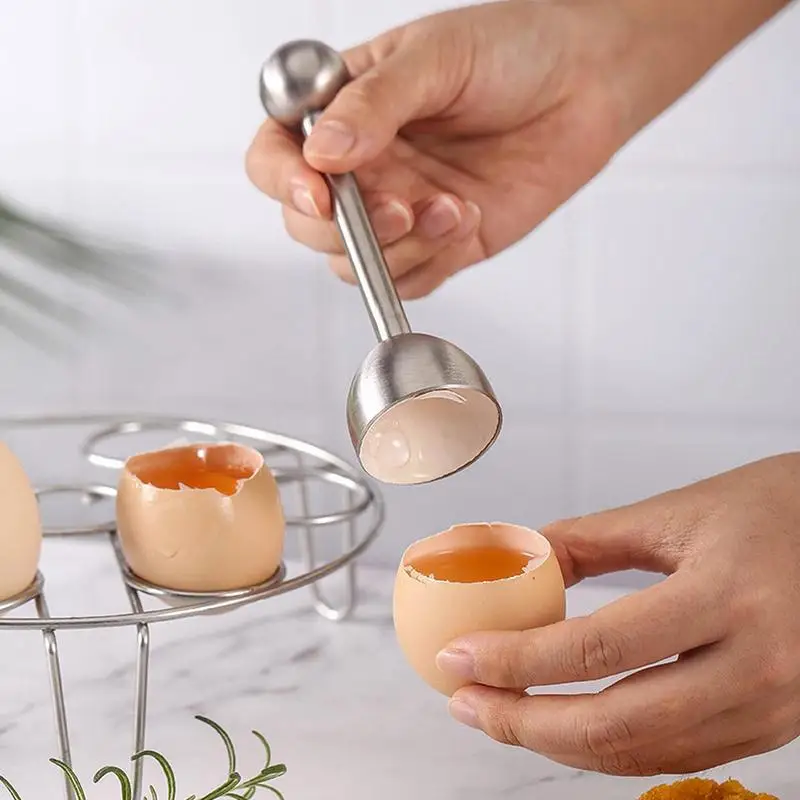 

Egg Opener Stainless Steel Egg Opener Shell Opener Fancy Eggshell Cutting Knocker Creative Glutinous Rice Egg Knife Artifact