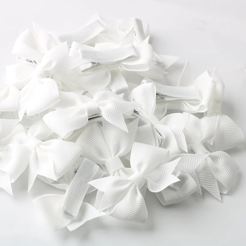 20 шт., однотонные ленты для девочек