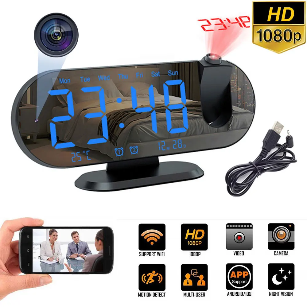 

Mini 1080P WIFI Camera Night Vision View DVR Camcorder Motion Detection Home Surveillance Monitor Video