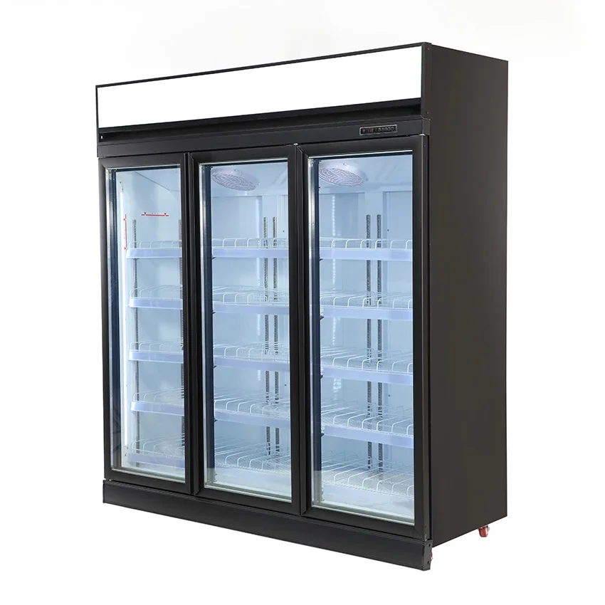 Upright freezer commercial Supermarket Refrigerator 1Door 2 doors 3 doors 4 doors vegetables beverage Showcase  refrigerator