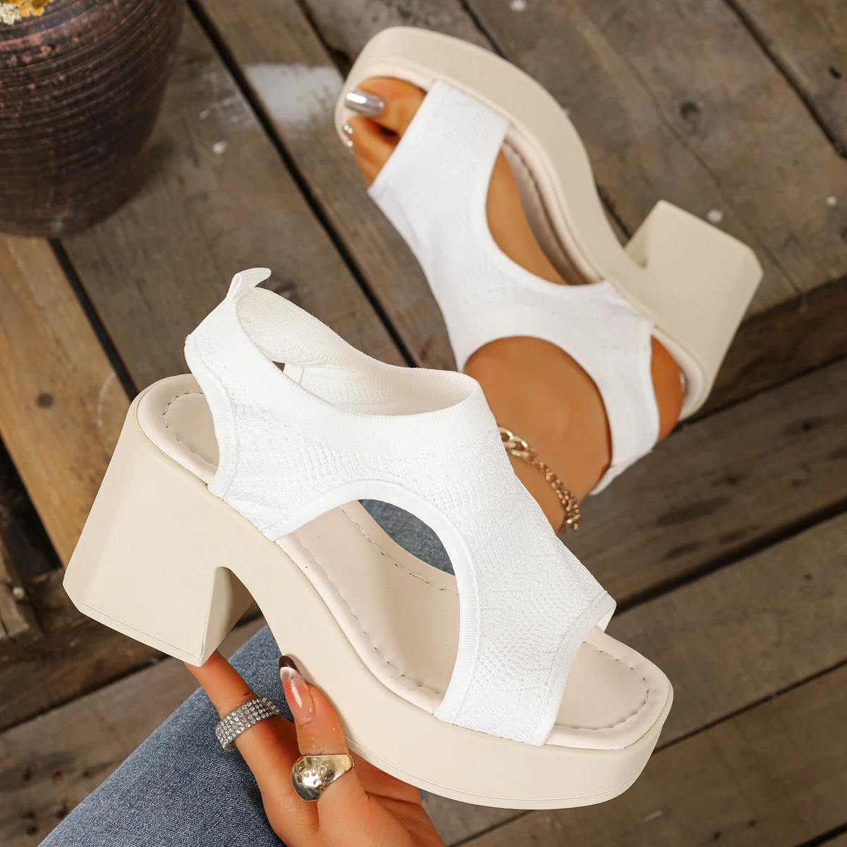 Sandalias de tacón alto para m - Women'S Fashion Shoes reseña y precio