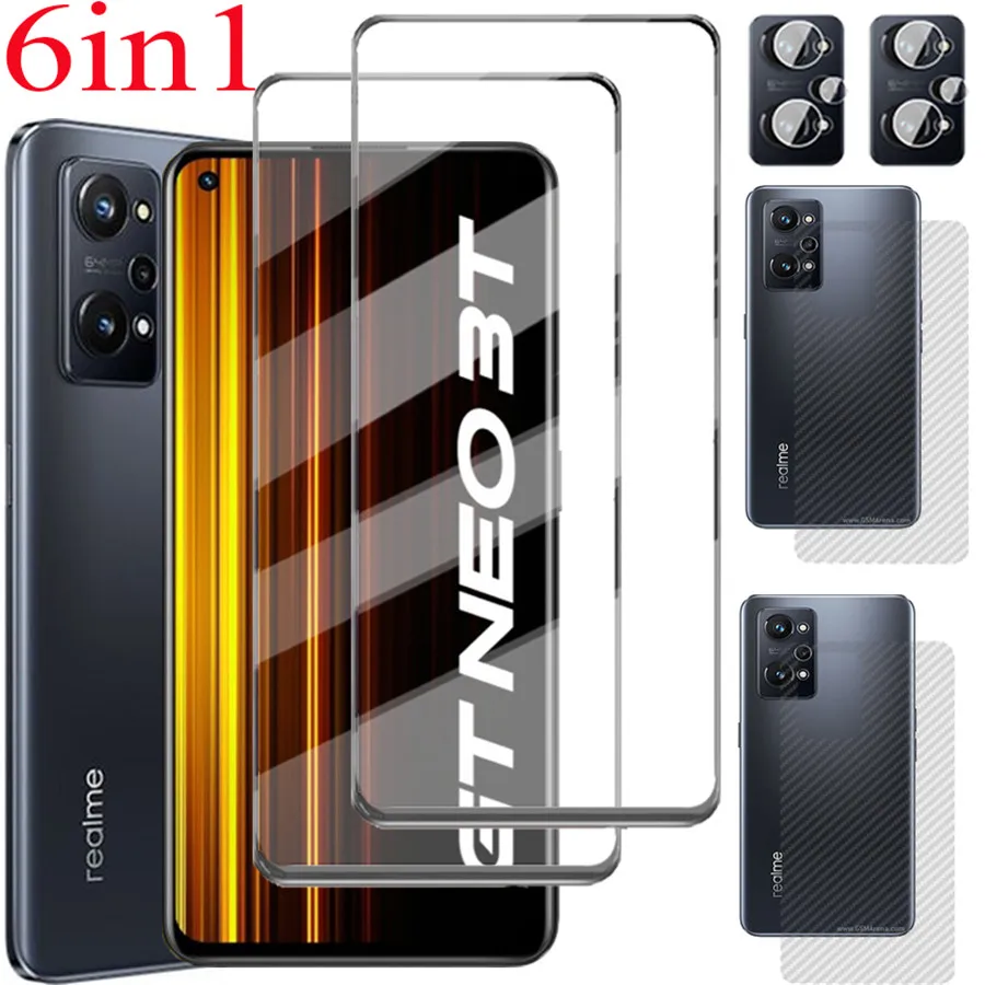 

1~6 película , Realme GT2 Glass Realme GT Neo 3T Screen Protector Realme GT Neo 2 Protective Glass Realmi GT Neo 3 Camera Lens Protection Realme GT 2 Pro 2Pro Back Film Realme GT Neo3 Tempered Glass for Realmi GT2 Pro