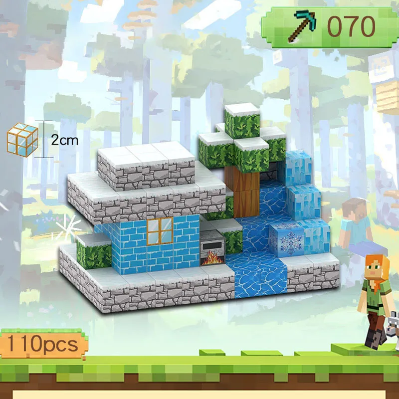 مكعبات بناء مغناطيسية جديدة لعبة مجموعة عالم مغناطيسية، ألعاب قابلة للتكديس للبناء الحسي DIY للتفاعل العائلي بين الوالدين والطفل