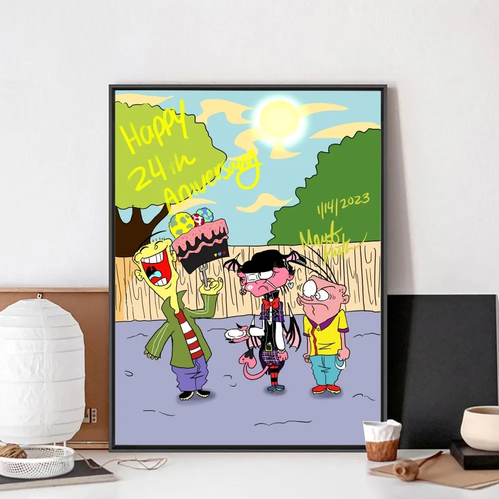 Cartoon E-Ed Edd N Eddy Poster No Framed Poster Kraft Club Bar Paper Vintage Poster Wall Art Painting Bedroom Study Stickers