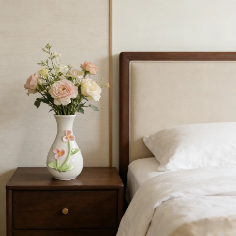 

Новая керамическая мини-ваза в китайском стиле ручной работы: изысканная, простая, с ручной формовкой, для цветов, элегантное украшение для дома и рабочего стола