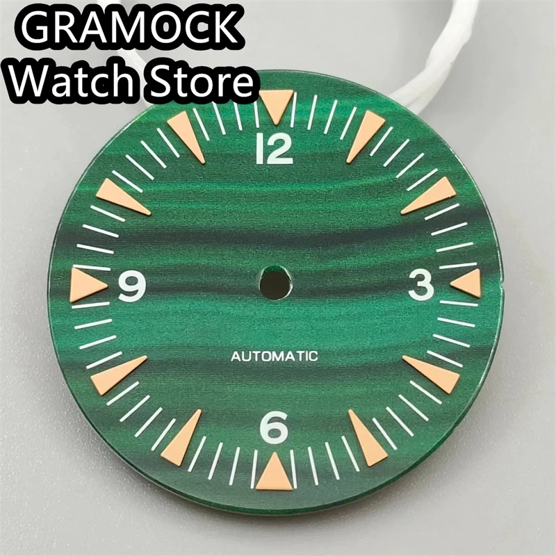 GRAMOCK 32mm Watch Dial Luminous Dial Fit NH35 NH36 ETA2824 2836 Mingzhu DG2813 3804 Miyota8215 PT5000 movement