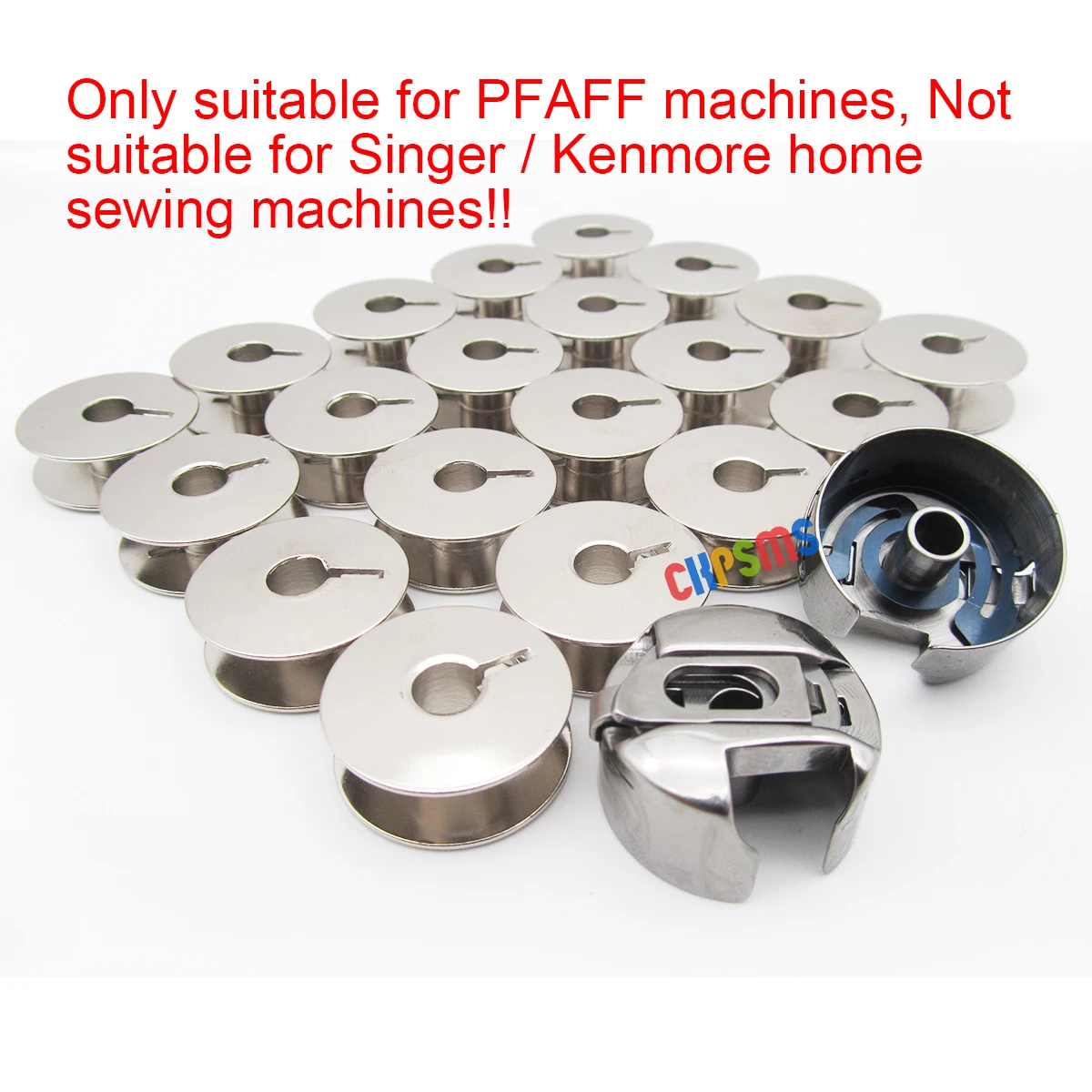 #9033S 20PCS+BC-PF9076-NBL 2PCS BOBBINS& BOBBIN CASES FIT FOR PFAFF 1212 2022 6120 6230 6232 6250 7560 335 335-H3