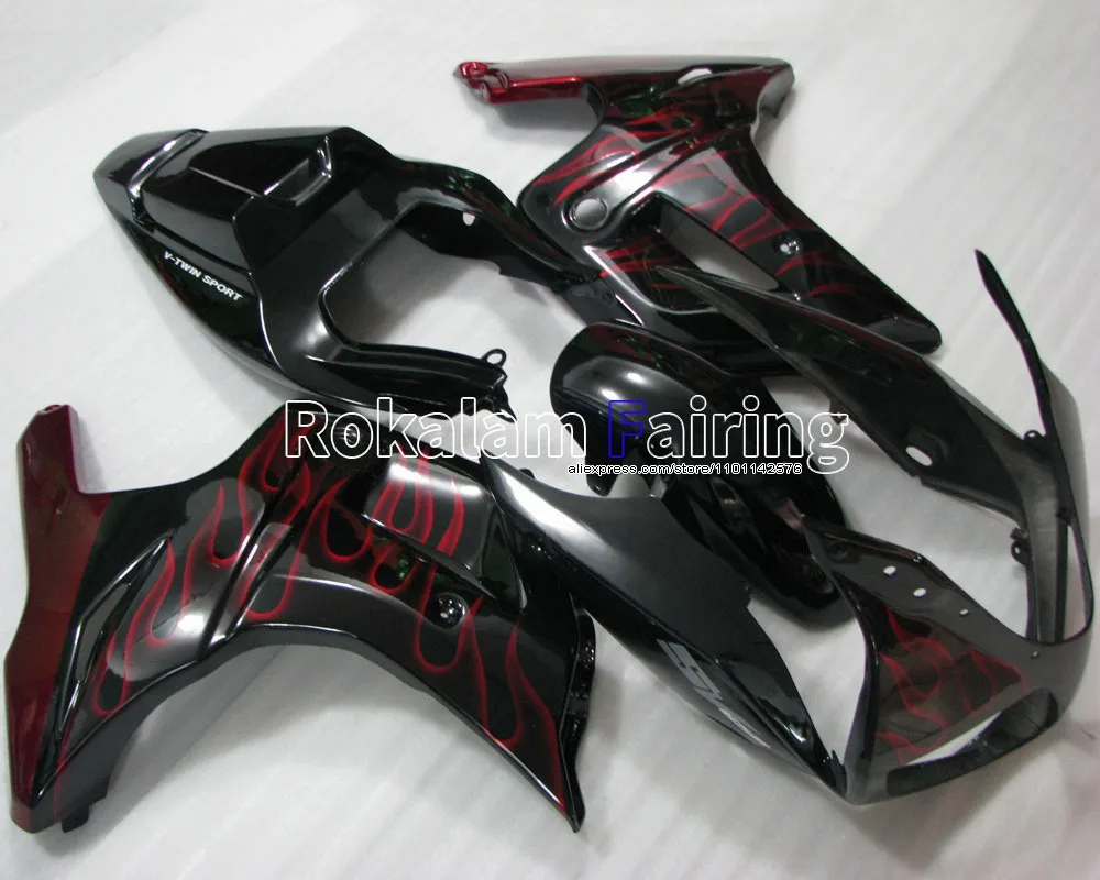 

Комплект кузова из АБС-пластика для Suzuki SV650 2003-2013 SV650S 03-13 SV 650 Red Flame, дешевый послепродажный обтекатель для спортивного велосипеда, мотоцикла