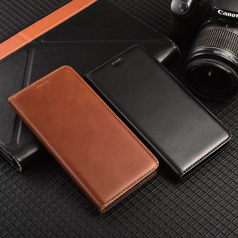 Para ulefone armadura 19 19t 21 22 23 24 25 25t 26 27 27 pro ultra cera gota padrão de couro genuíno flip capa do telefone caso