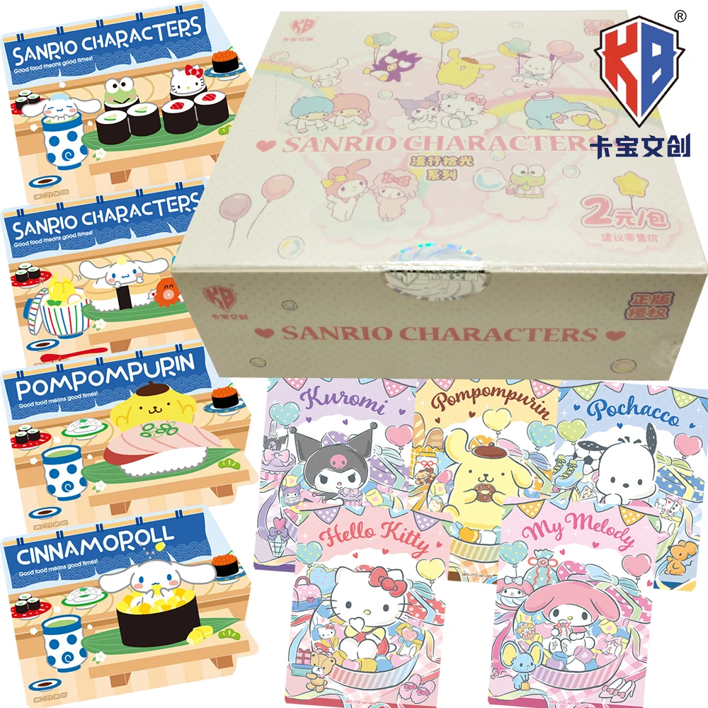 

Original KABAO Sanrio Collection Cards Cute Anime Characters Simple Retro Style Travel Story Sharing Theater Polaroid Cards Gift