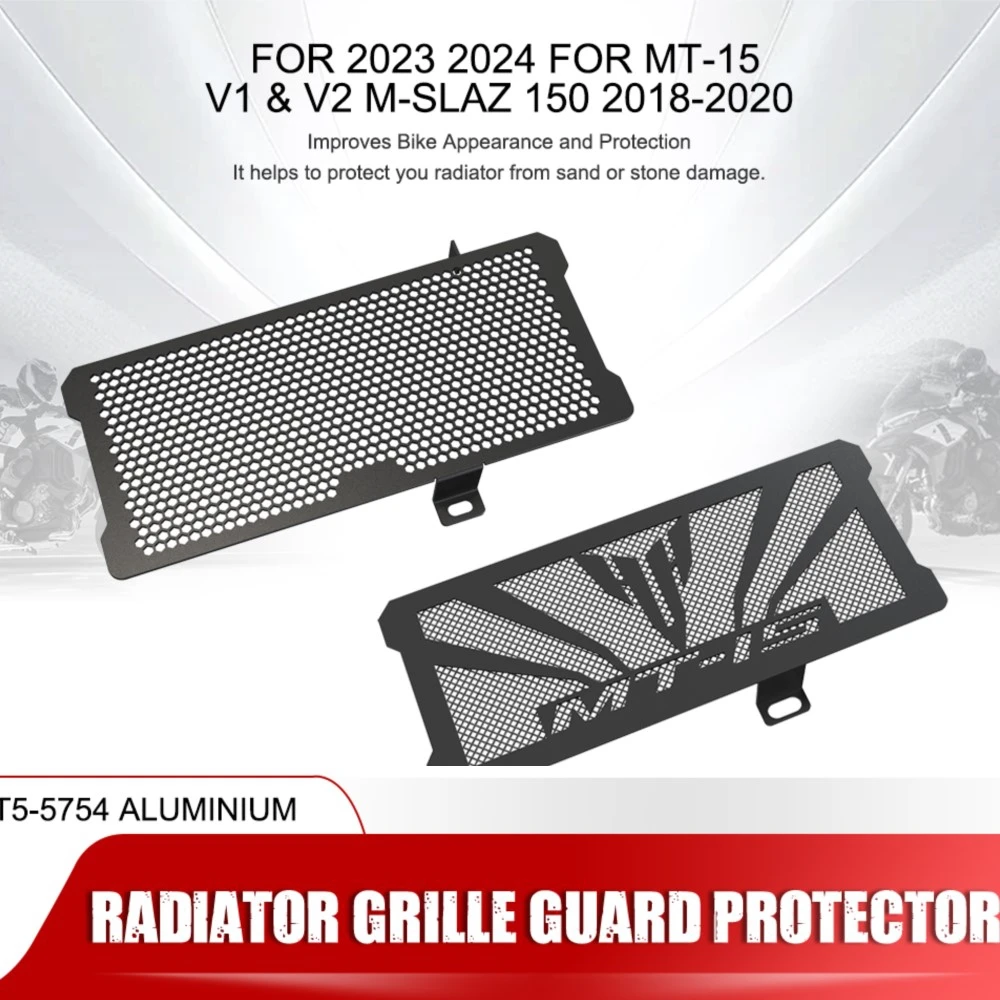 

2023 2024 For Yamaha MT-15 V1 & V2 MT 15 MT15 M-SLAZ 150 Radiator Grille Cover Guard Protection 2018-2022 2021 2020 Motorcycle