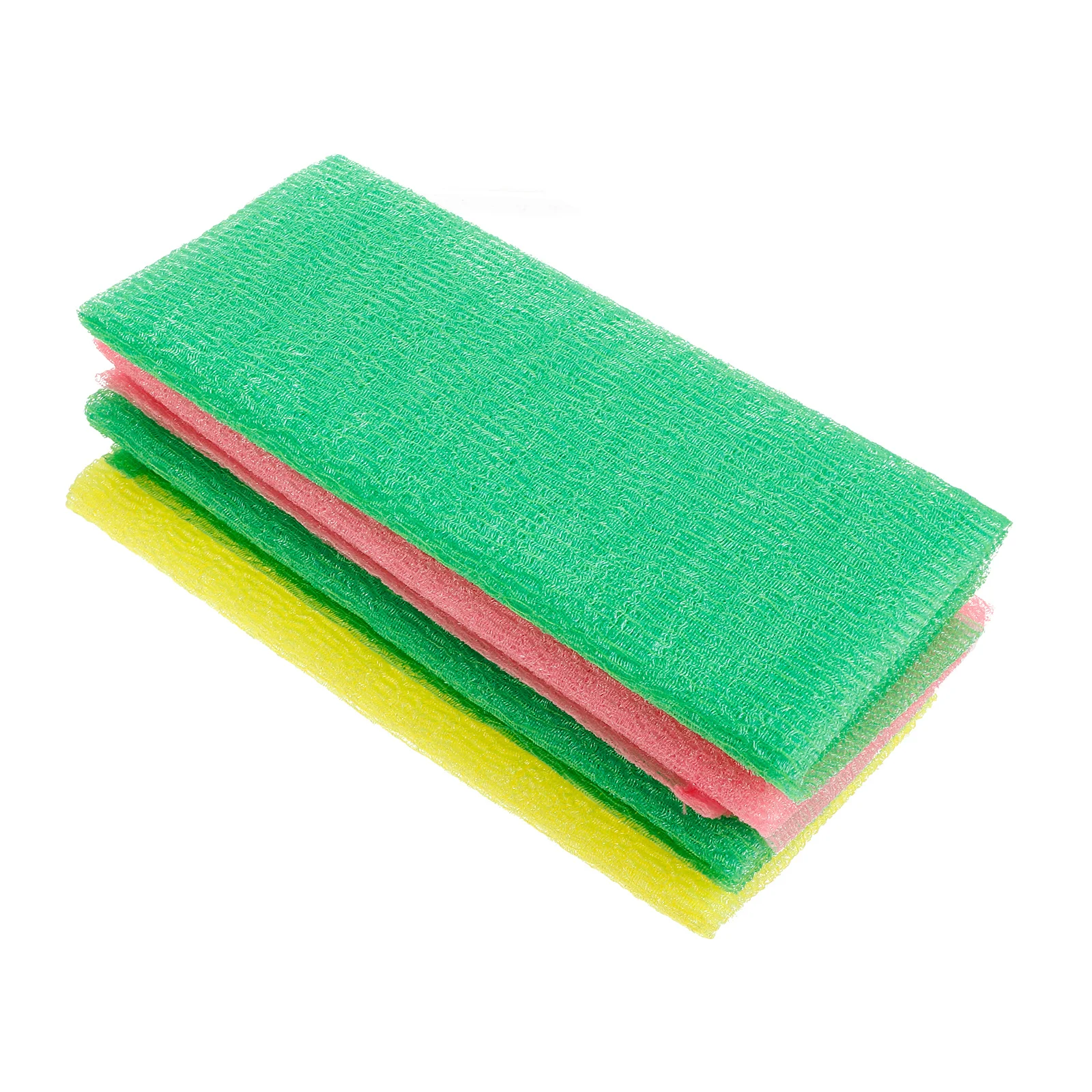 4 قطعة غسيل حمام نايلون طويل التقشير حمام القماش الظهر تنظيف منشفة استحمام تنفس الظهر الغسيل منشفة #2