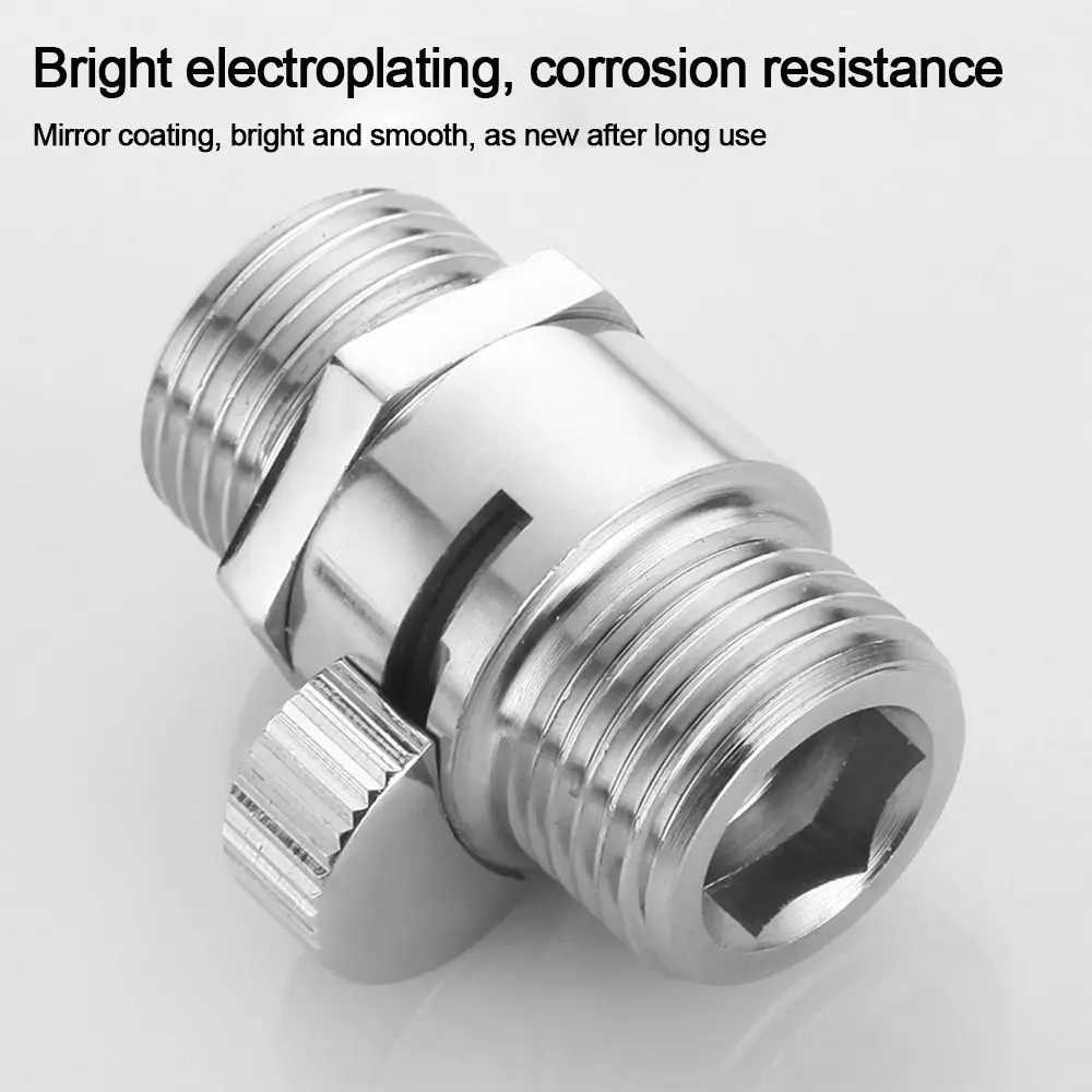 Shower Diverter Valve Solid Brass Shut Off Valve for Bidet Sprayer or Shower Head Bath Water Tap Accessory