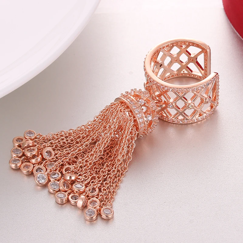 LXOEN Fashion Crown Royal Palace Rings for Women Inlay Cubic Zirconia Luxury Party Ring Best Gift Jewelry Bague Femme
