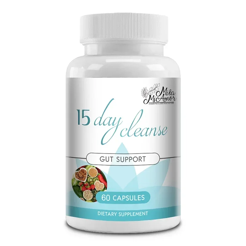 Gut and Colon Support 15-day Cleanse and Detox To Reduce Abdominal Pain, Bloating, Constipation and Aid Gut Health