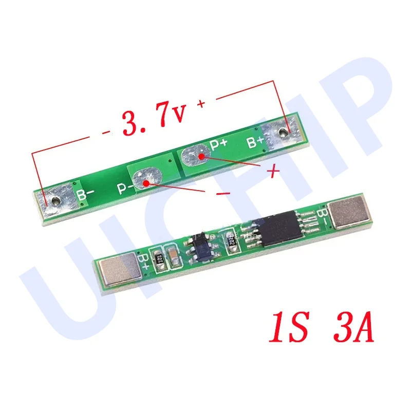 10 sztuk 1S 3.7V 3A li-ion BMS PCM tablica zabezpieczająca baterię pcm dla 18650 bateria litowo-jonowa li
